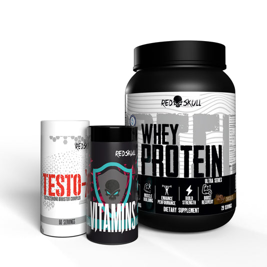 Lean Muscle Gaining Stack (Whey Protein 1kg+Testosterone booster+Multivitamin)