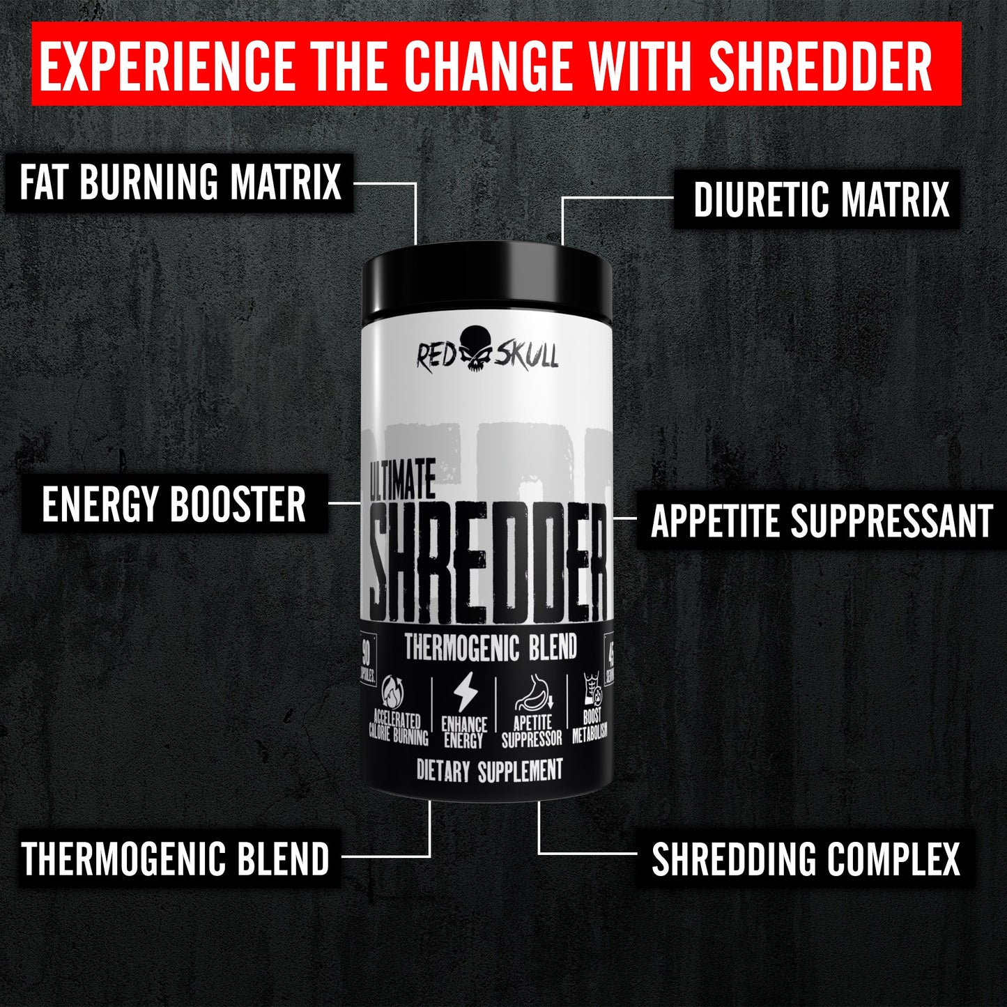 Redskull Ultimate Shredder, 90 Capsules