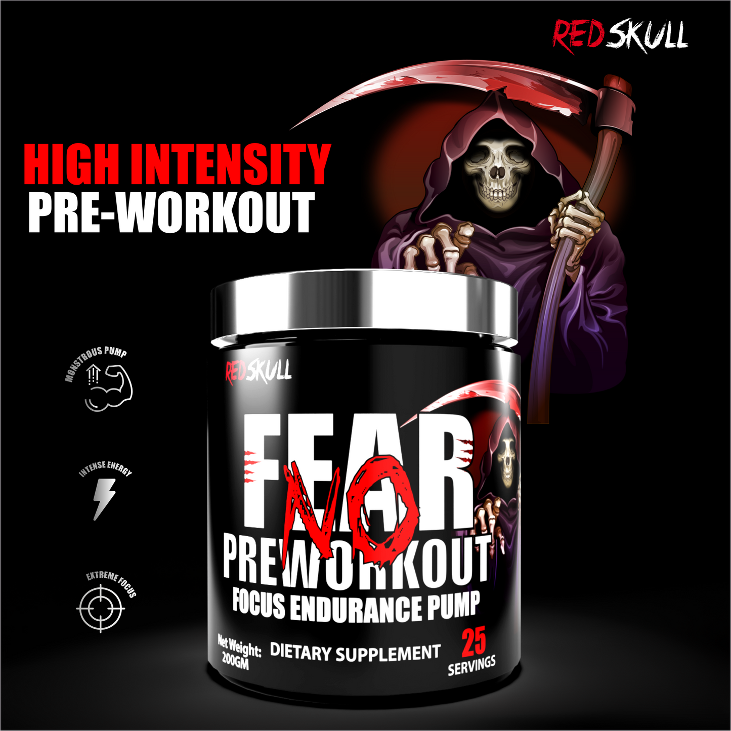 REDSKULL NO FEAR PRE-WORKOUT