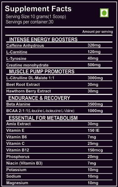 REDSKULL SKULL CRUSHER PREWORKOUT